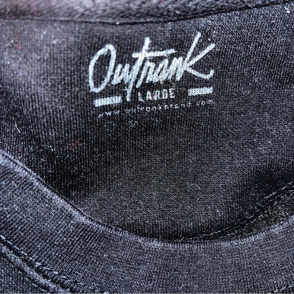 Outrank Men's “Eat Till We Full” Fleece Black Crew Neck Graphic Pullover Size L - Picture 5 of 6